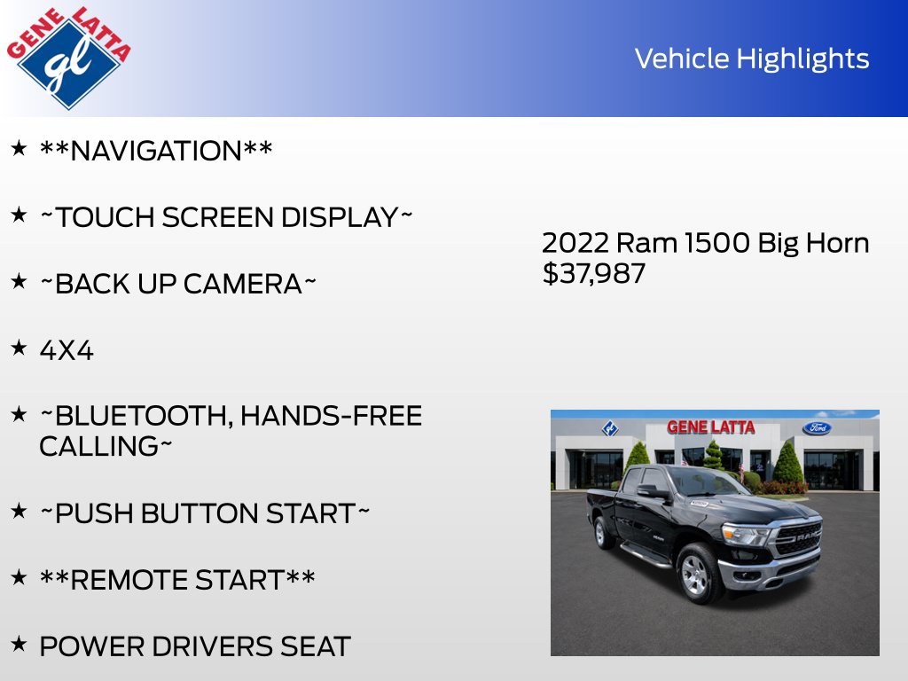 Used 2022 RAM 1500 Big Horn AWD/4WD image 33