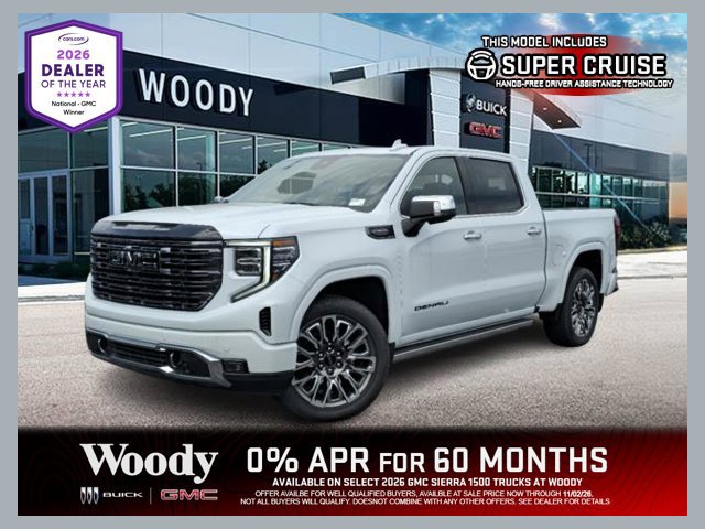 New 2026 GMC Sierra 1500 Denali Ultimate w/ LPO, Black Badging Package AWD/4WD image 1