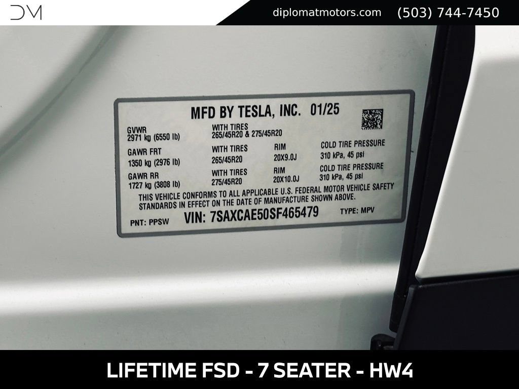 Used 2025 Tesla Model X AWD/4WD image 47