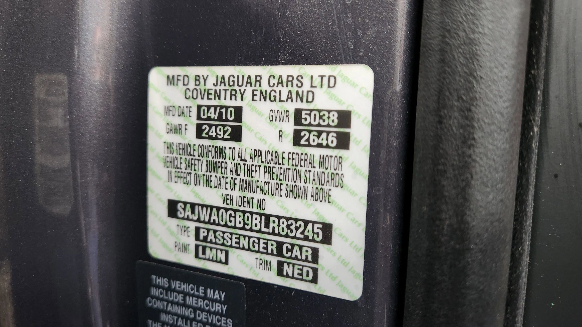 Used 2011 Jaguar XF Portfolio image 52