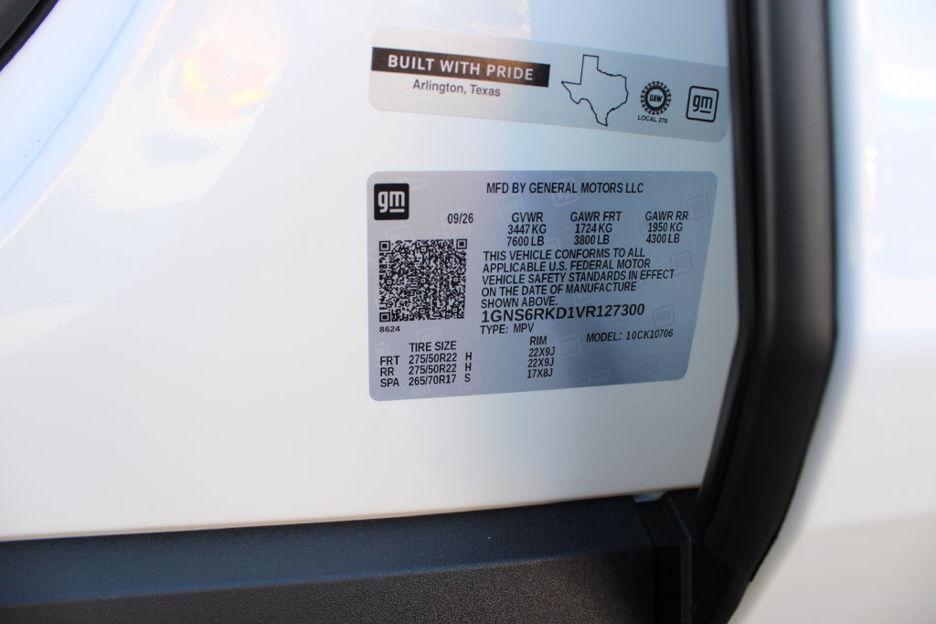 New 2027 Chevrolet Tahoe RST w/ RST Capability Package AWD/4WD image 55