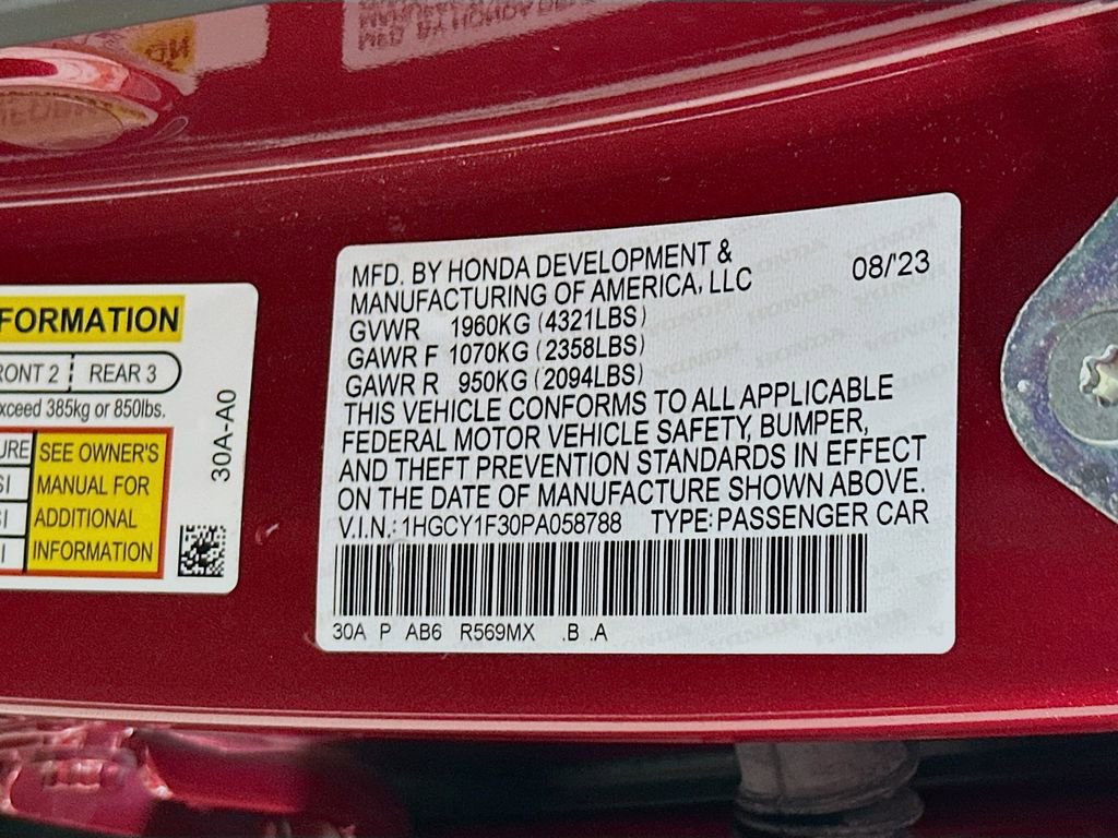 Certified 2023 Honda Accord EX image 27