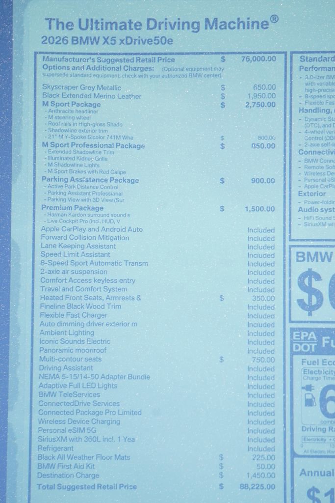 New 2026 BMW X5 xDrive50e w/ M Sport Package image 9