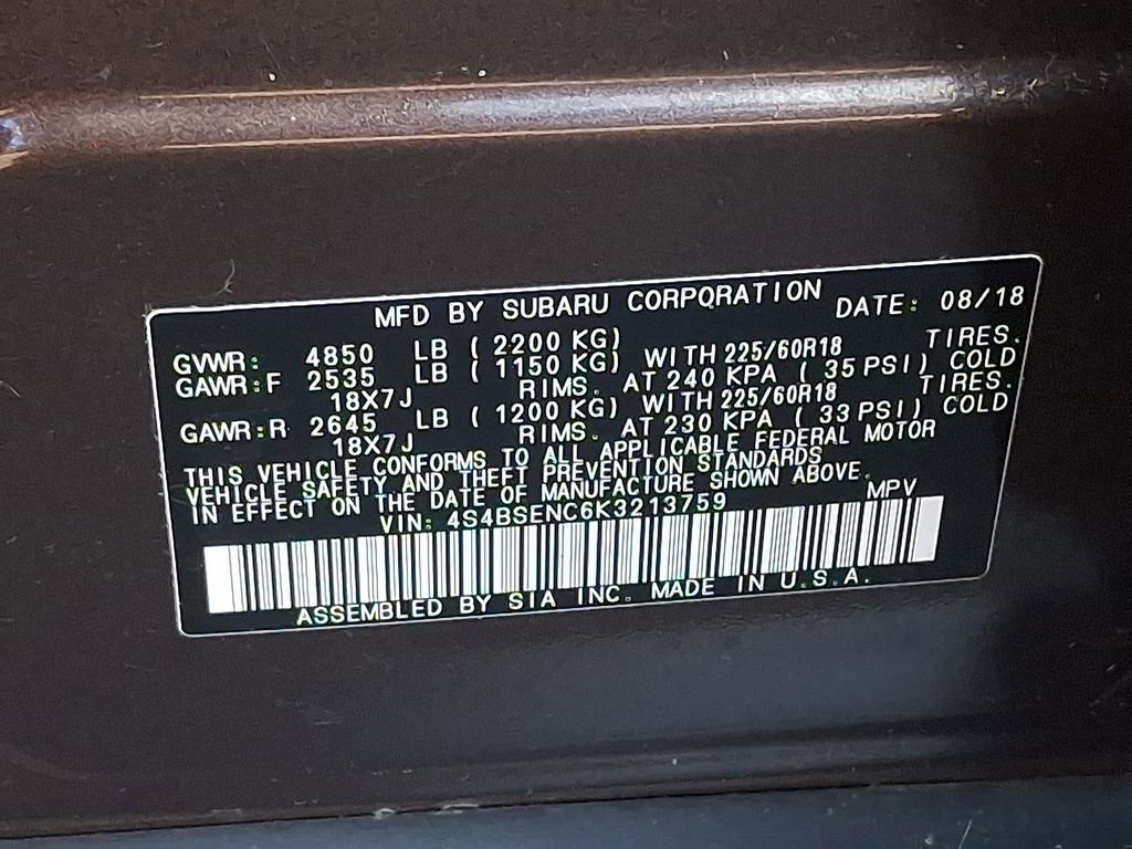 Used 2019 Subaru Outback 3.6R Limited image 26