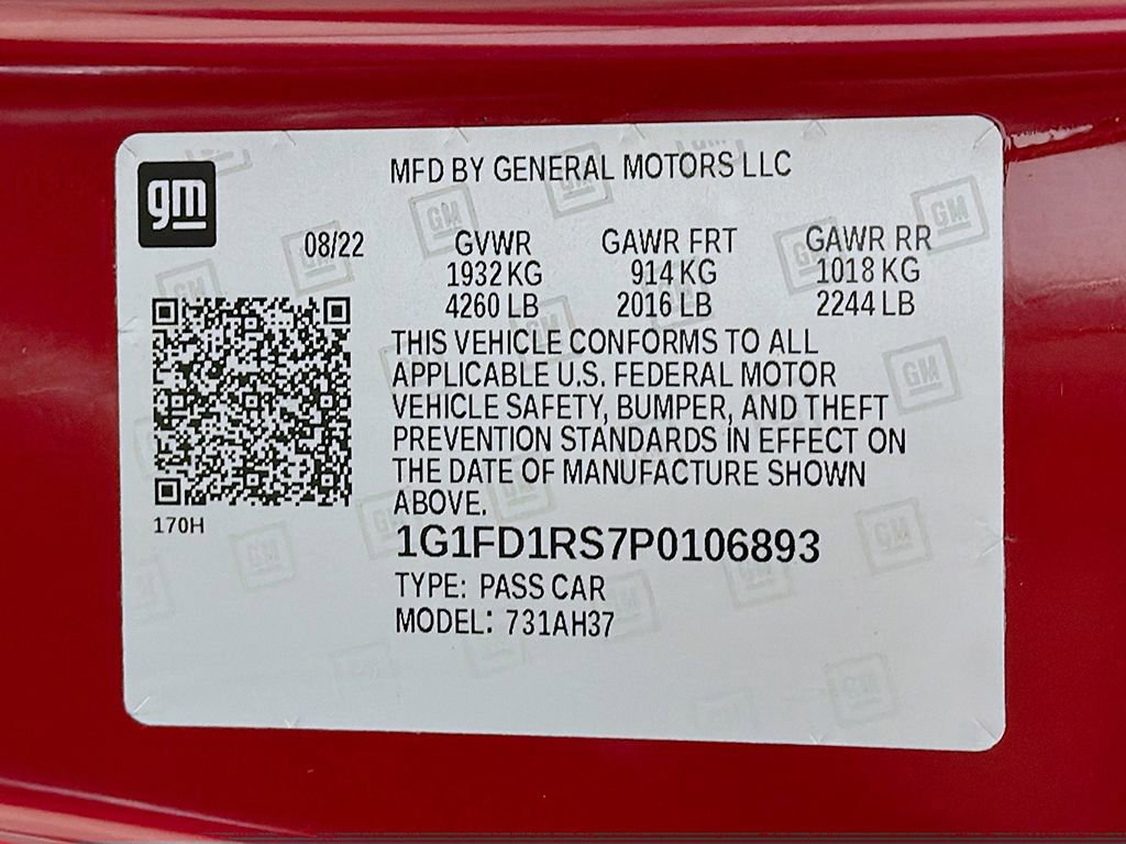 Used 2023 Chevrolet Camaro LT w/ RS Package image 41