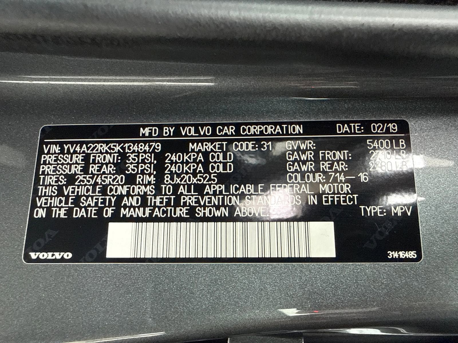 Used 2019 Volvo XC60 T6 Momentum w/ Advanced Package AWD/4WD image 52
