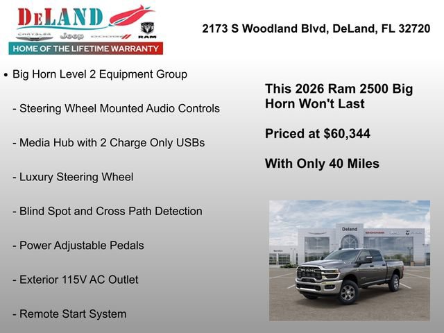 New 2026 RAM 2500 Big Horn AWD/4WD image 30