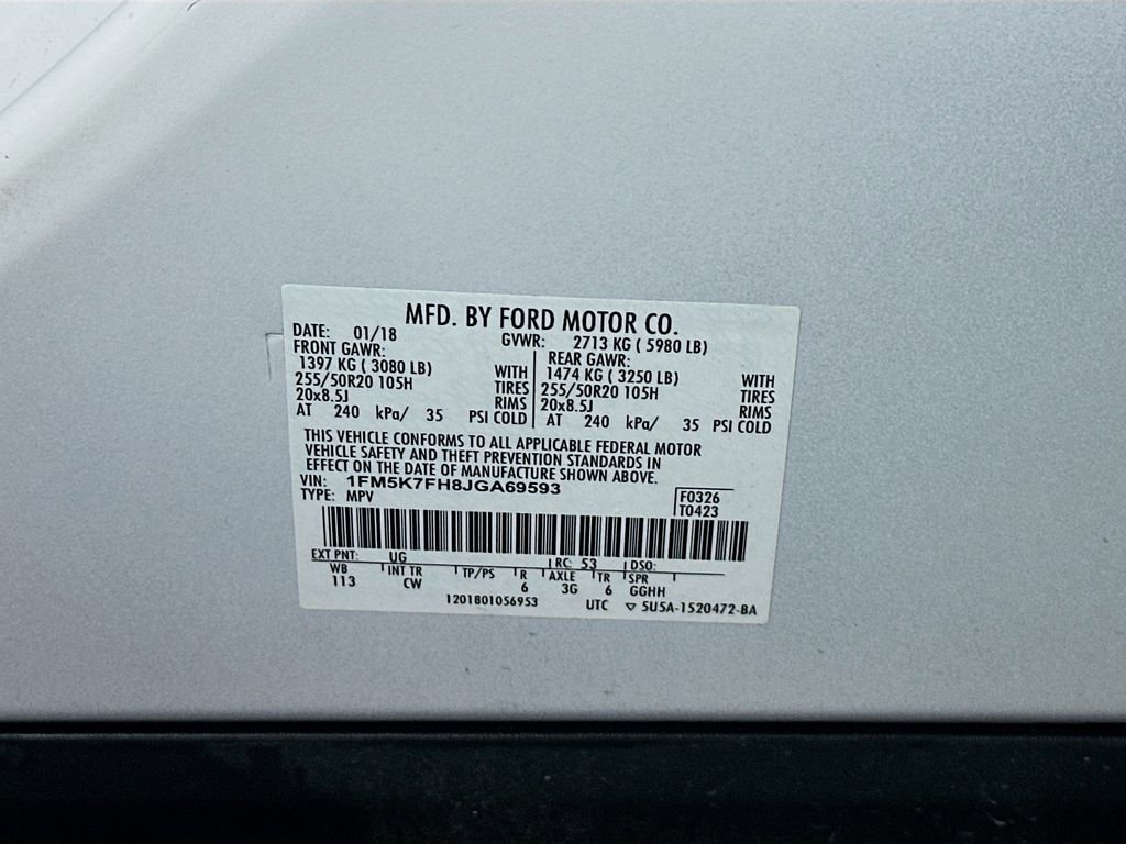 Used 2018 Ford Explorer Limited w/ Equipment Group 301A image 31