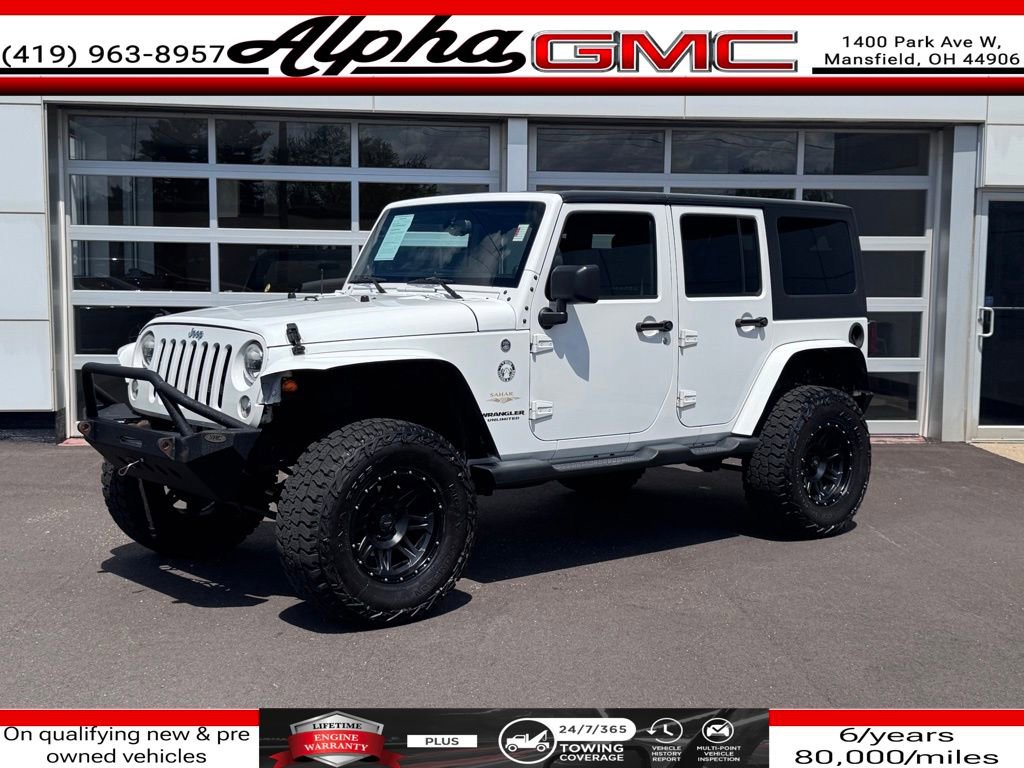 Used 2014 Jeep Wrangler Unlimited Sahara w/ Connectivity Group AWD/4WD image 1