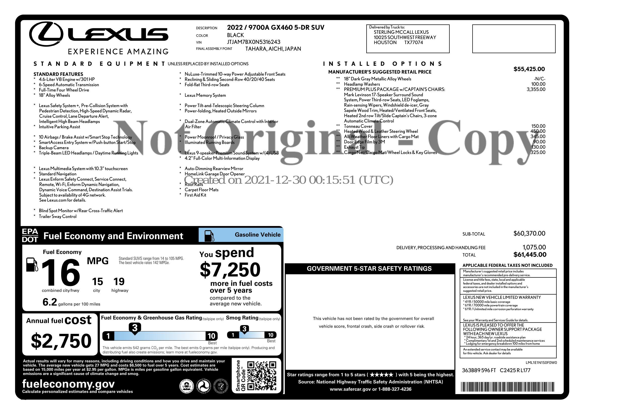 Used 2022 Lexus GX 460 Premium AWD/4WD image 3