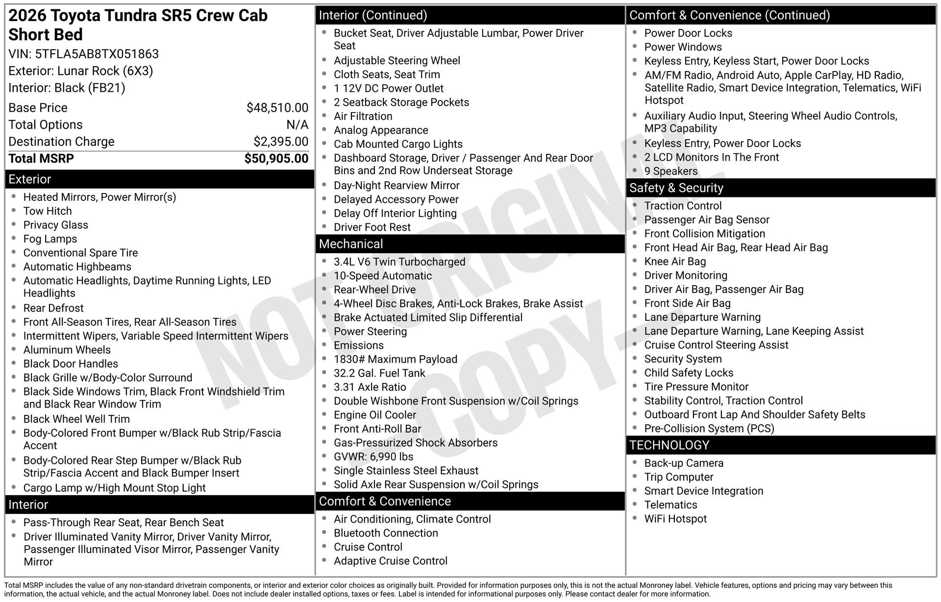 Certified 2026 Toyota Tundra SR5 RWD image 33