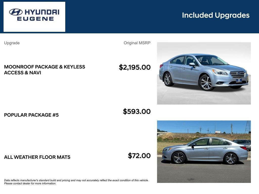Used 2015 Subaru Legacy 2.5i Limited AWD/4WD image 16