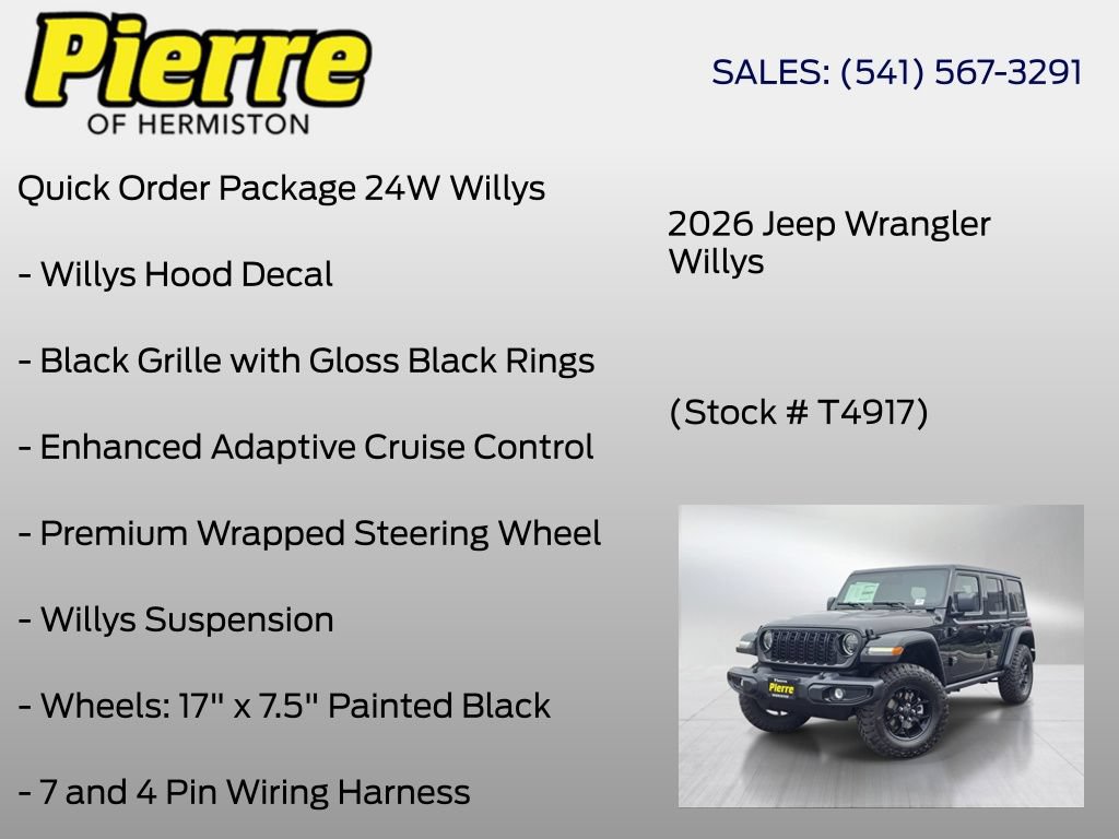 New 2026 Jeep Wrangler Unlimited Sport AWD/4WD image 24