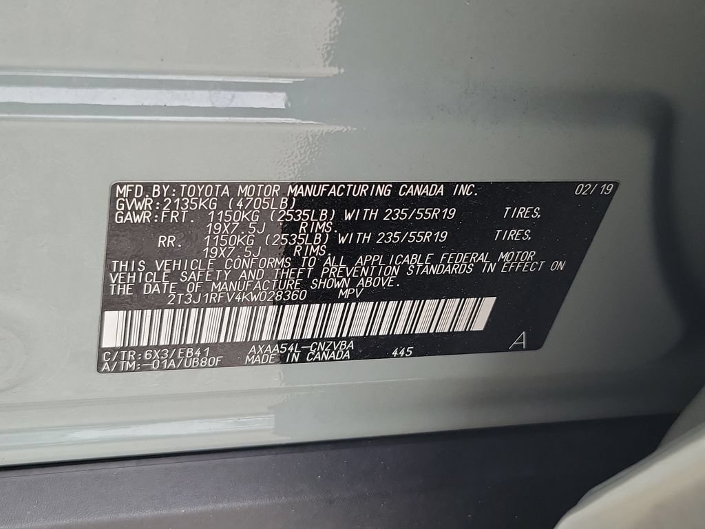 Used 2019 Toyota RAV4 Adventure w/ Cold Weather Package AWD/4WD image 29