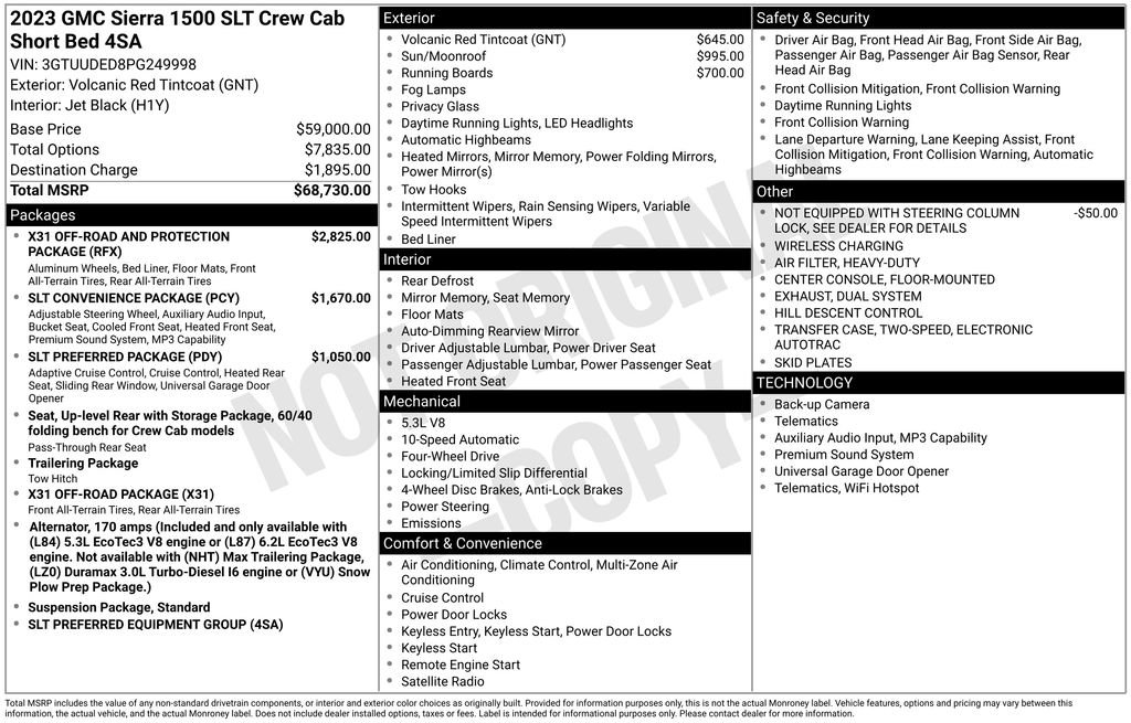 Certified 2023 GMC Sierra 1500 SLT AWD/4WD image 6