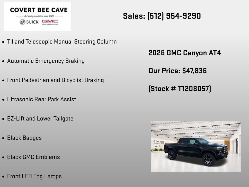 New 2026 GMC Canyon AT4 w/ Nightfall Essentials Package AWD/4WD image 30