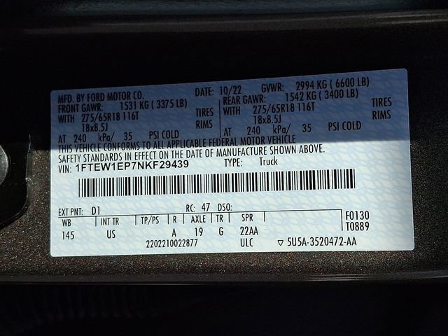 Used 2022 Ford F150 XLT AWD/4WD image 26