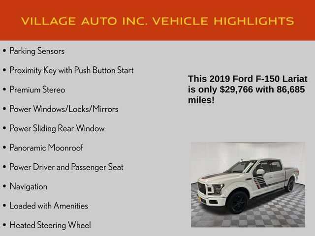 Used 2019 Ford F150 Lariat w/ Equipment Group 502A Luxury AWD/4WD image 14