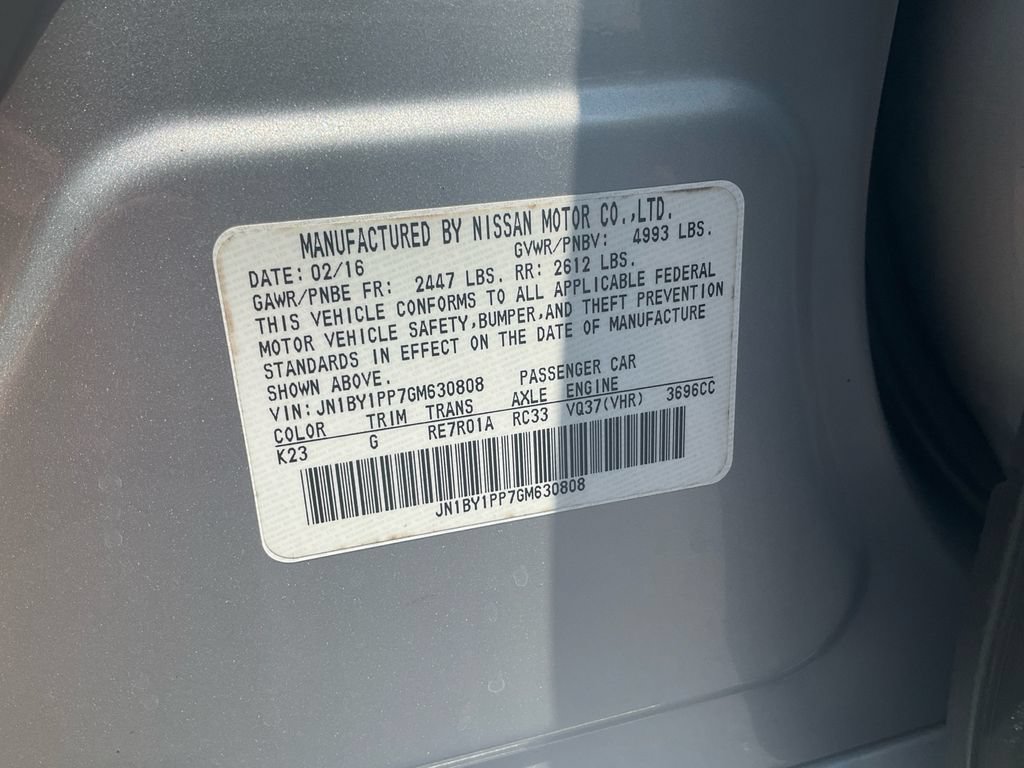 Used 2016 INFINITI Q70 L 3.7 w/ Deluxe Touring Package RWD image 19