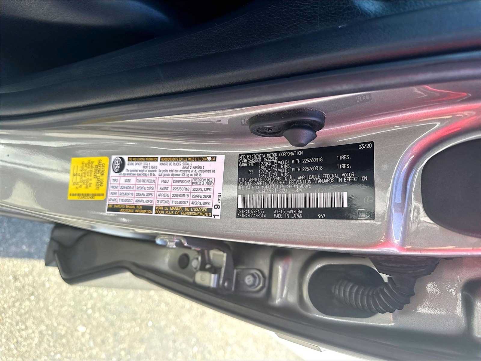 Used 2020 Lexus NX 300h AWD w/ Premium Package image 33