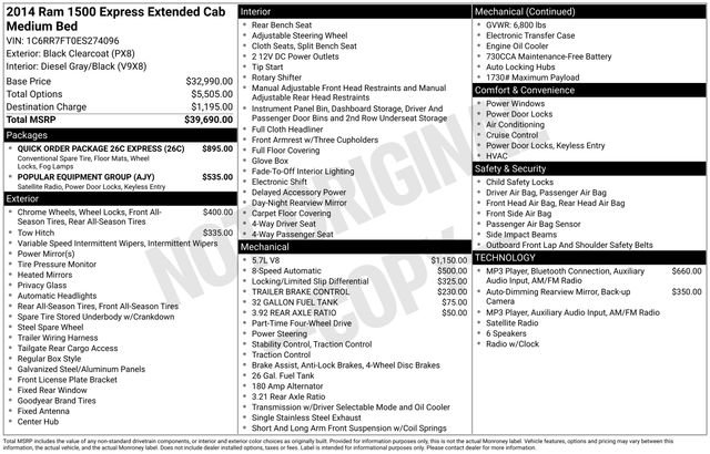 Used 2014 RAM 1500 Express AWD/4WD image 36
