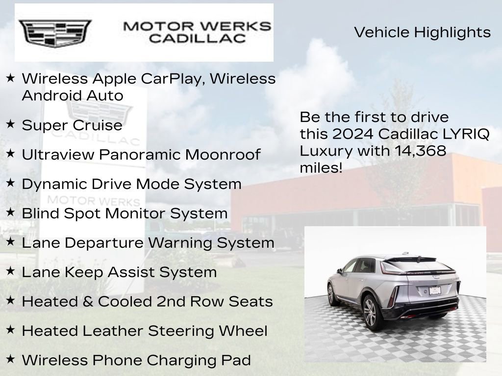 Certified 2024 Cadillac Lyriq Luxury w/ LPO, Floor Liner Package image 15