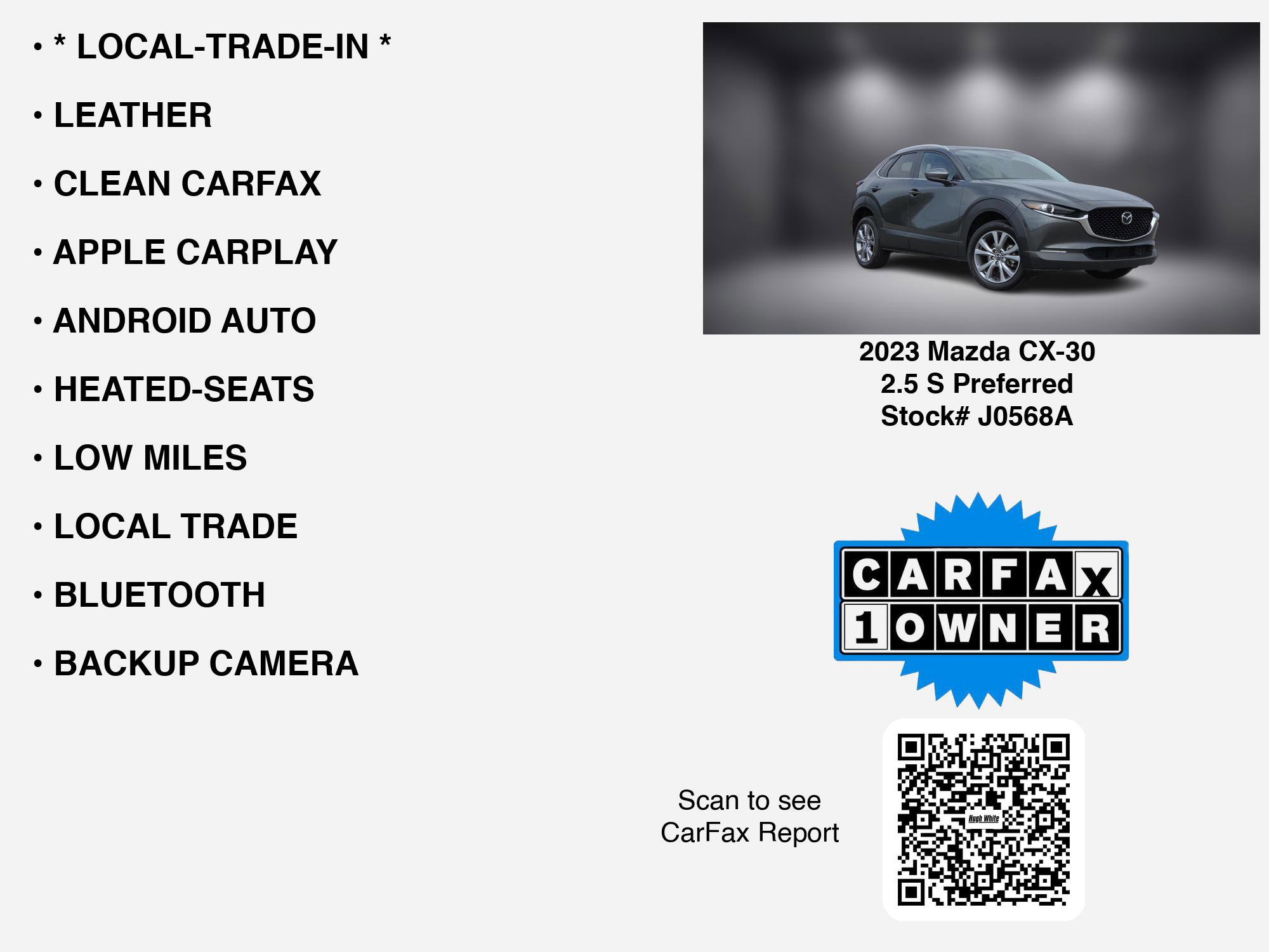 Used 2023 MAZDA CX-30 AWD 2.5 S w/ Preferred Package image 7