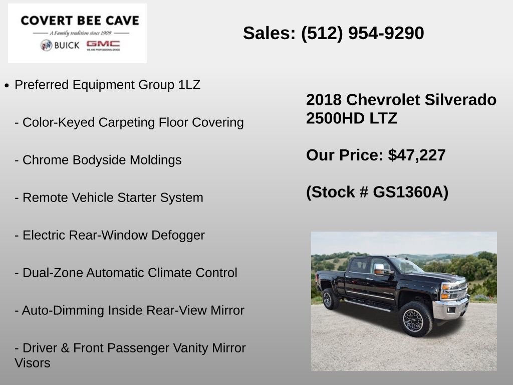 Used 2018 Chevrolet Silverado 2500 LTZ w/ Duramax Plus Package AWD/4WD image 12