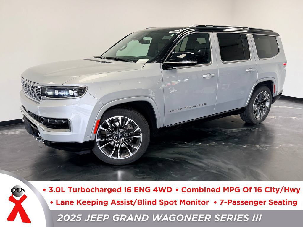 Used 2025 Jeep Grand Wagoneer Series III w/ Rear-Seat Entertainment Group