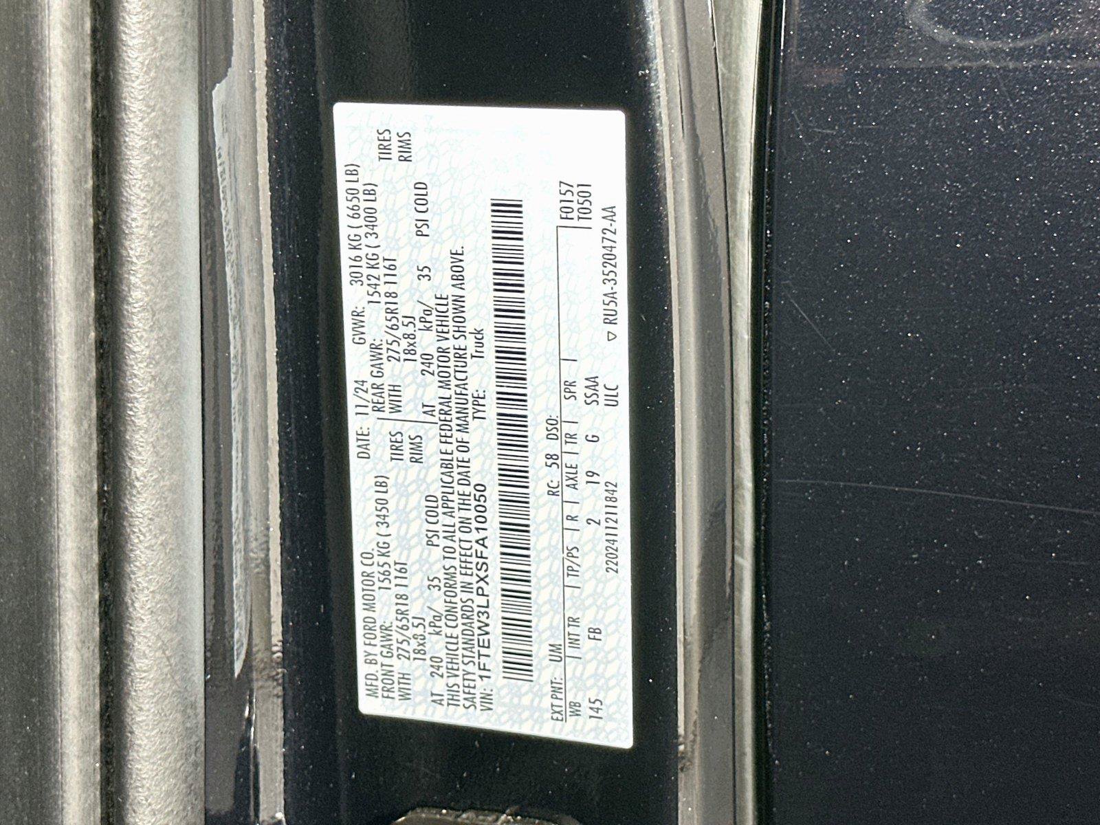 Used 2025 Ford F150 XLT w/ Equipment Group 302A MID AWD/4WD image 23