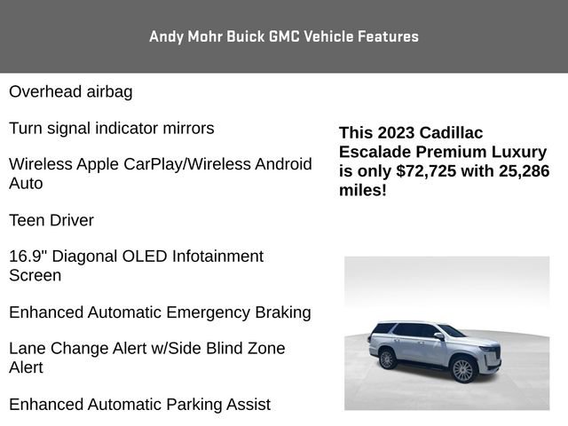 Used 2023 Cadillac Escalade Premium Luxury AWD/4WD image 16
