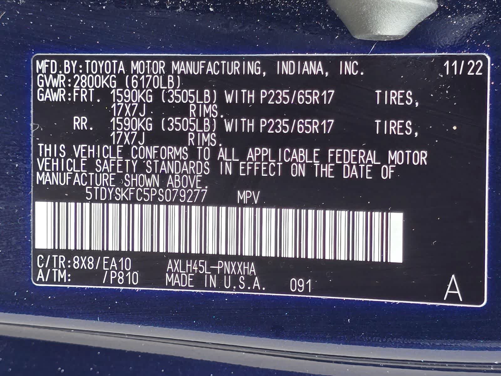 Used 2023 Toyota Sienna XLE AWD/4WD image 31
