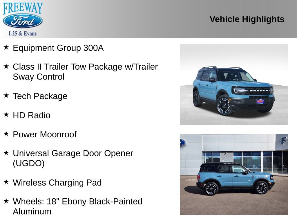 Used 2022 Ford Bronco Sport Outer Banks w/ Tech Package image 2