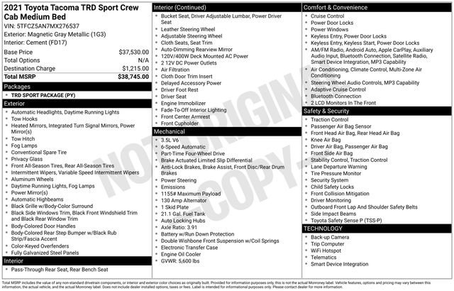 Used 2021 Toyota Tacoma TRD Sport image 27