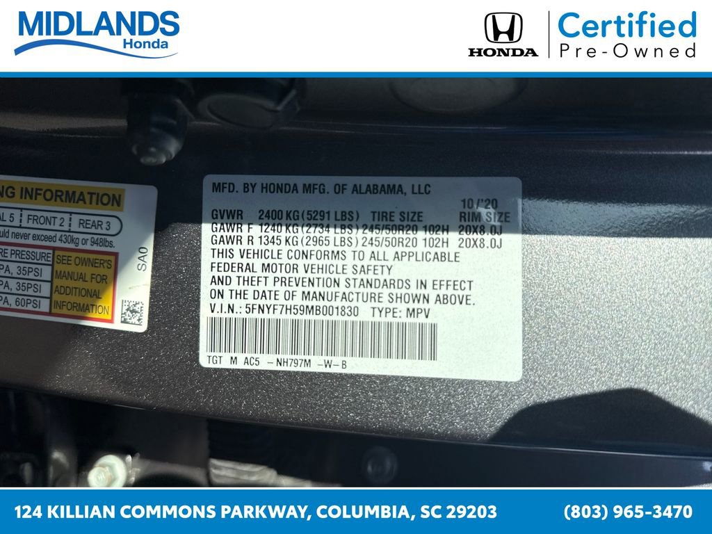 Used 2021 Honda Passport EX-L image 31