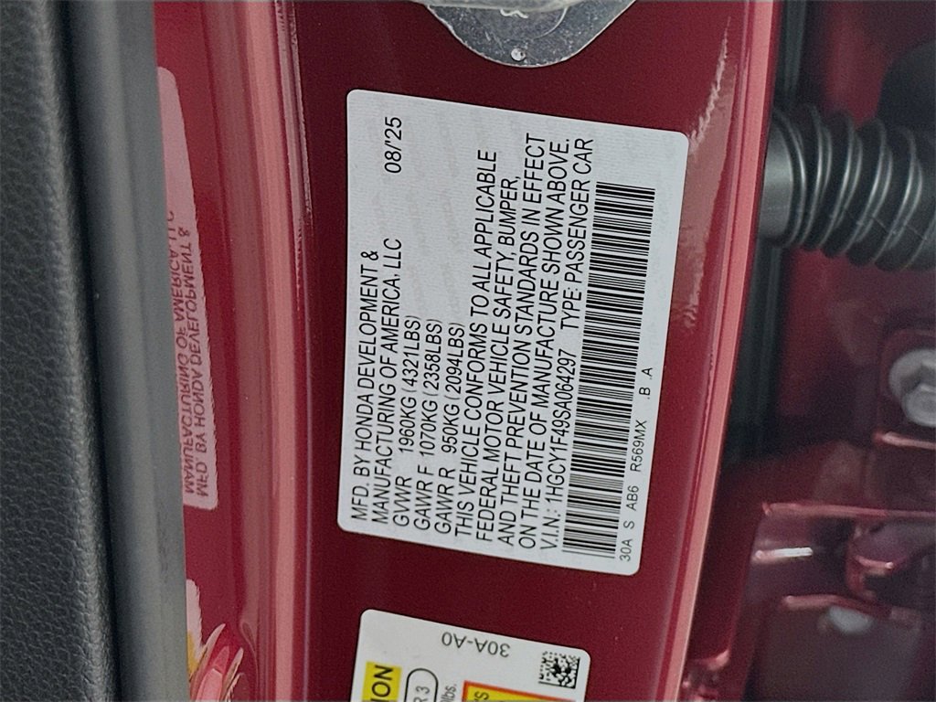 New 2025 Honda Accord SE image 29