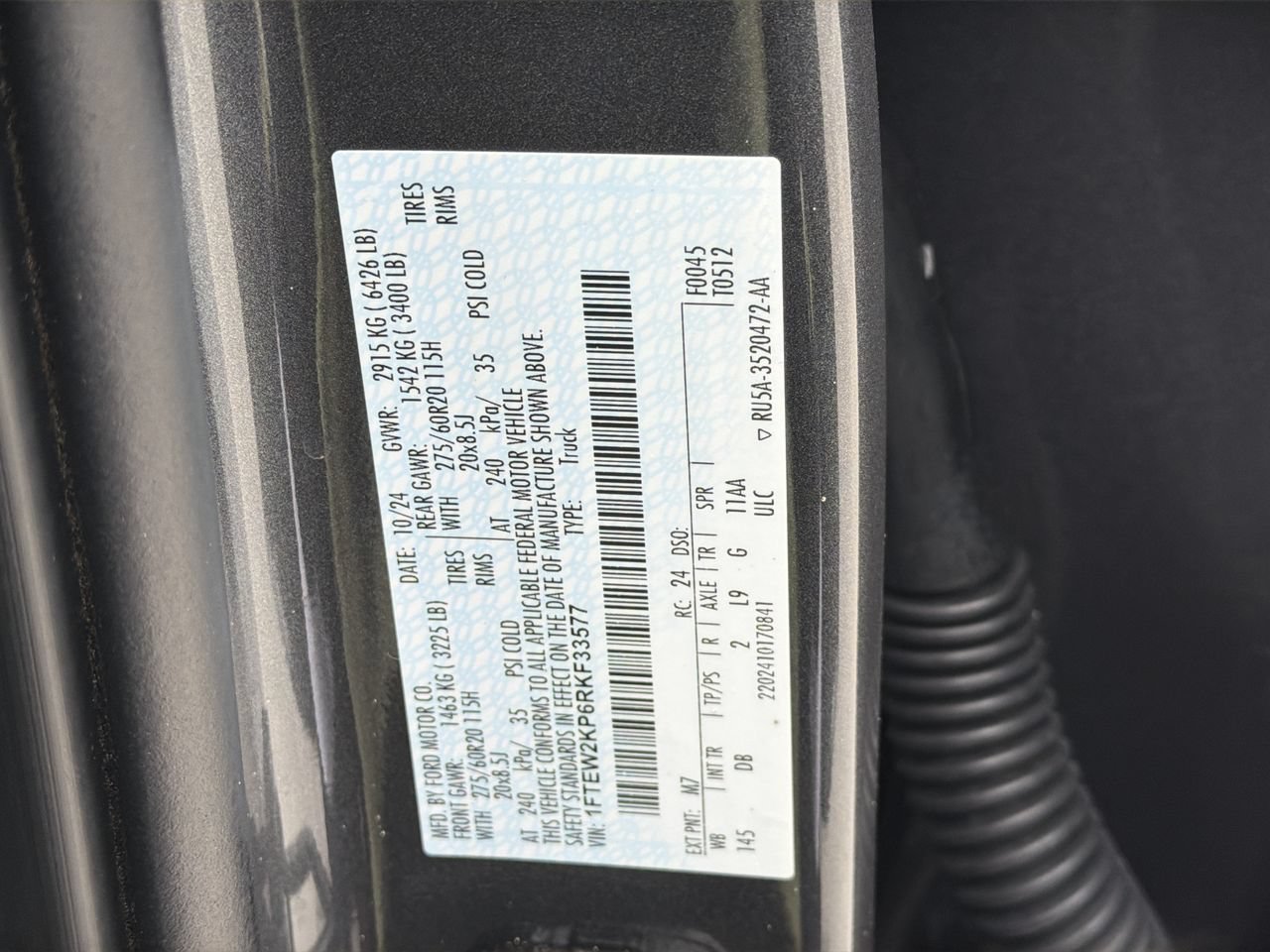 Used 2024 Ford F150 STX w/ STX Black Appearance Package RWD image 33