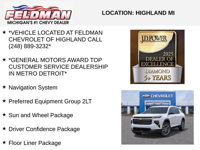 New 2026 Chevrolet Traverse LT w/ Sun and Wheel Package AWD/4WD image 3