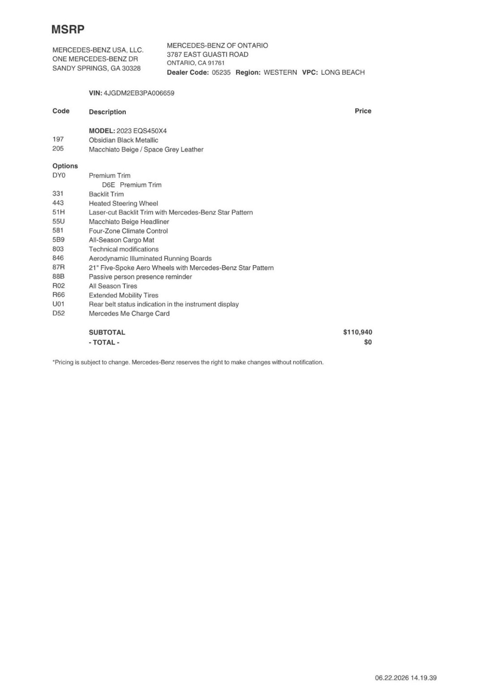 Certified 2023 Mercedes-Benz EQS 450+ 4MATIC SUV image 2