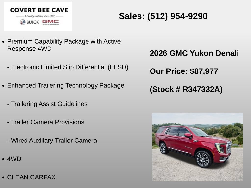 Used 2026 GMC Yukon Denali w/ Denali Reserve Package AWD/4WD image 36