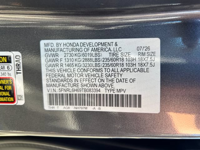 New 2026 Honda Odyssey EX-L image 21