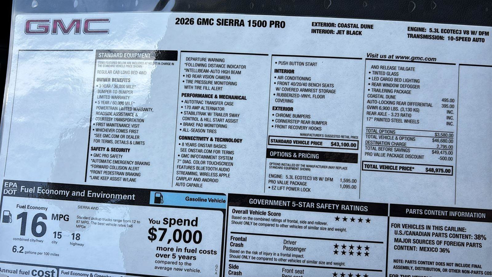 New 2026 GMC Sierra 1500 Pro w/ Pro Value Package AWD/4WD image 27