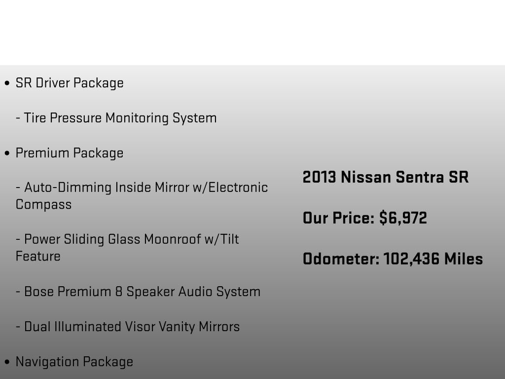 Used 2013 Nissan Sentra SR w/ Premium Pkg image 12