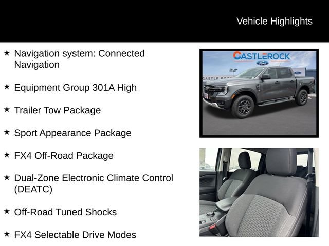 New 2025 Ford Ranger XLT w/ Equipment Group 301A High image 8