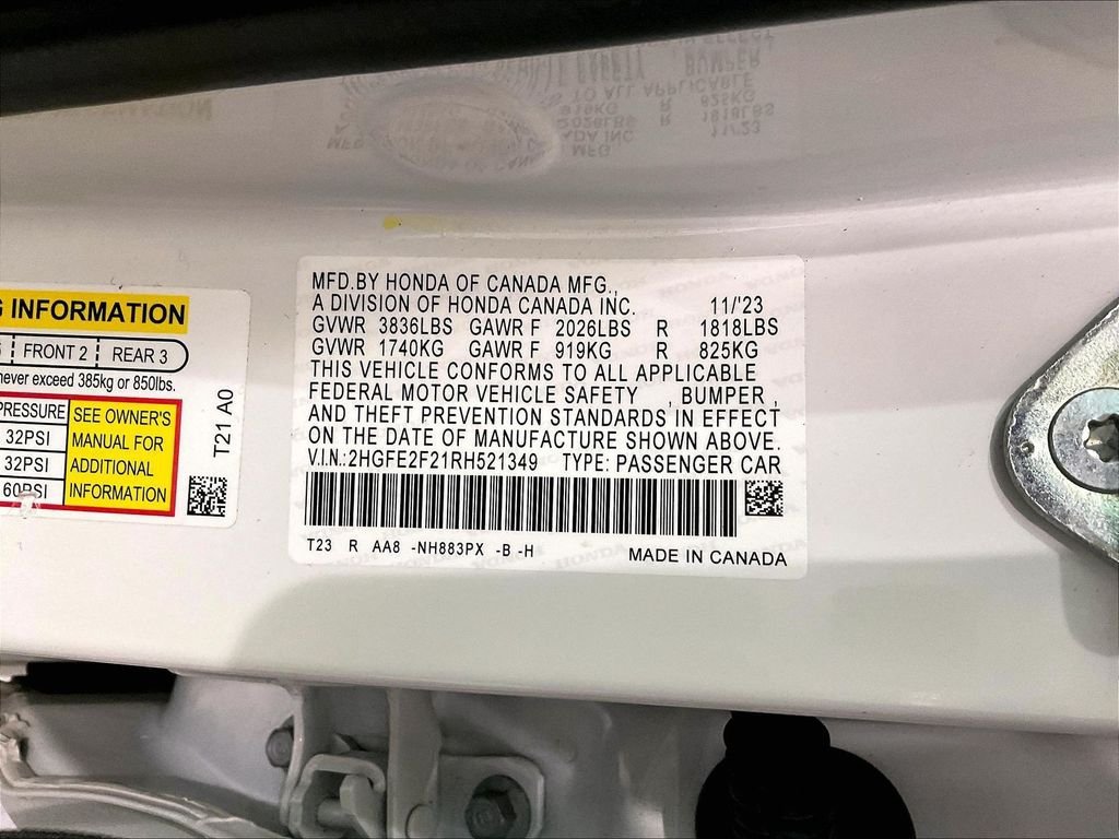 Used 2024 Honda Civic LX image 32
