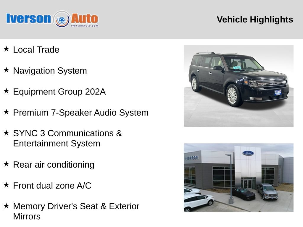 Used 2018 Ford Flex SEL w/ Equipment Group 202A AWD/4WD image 2