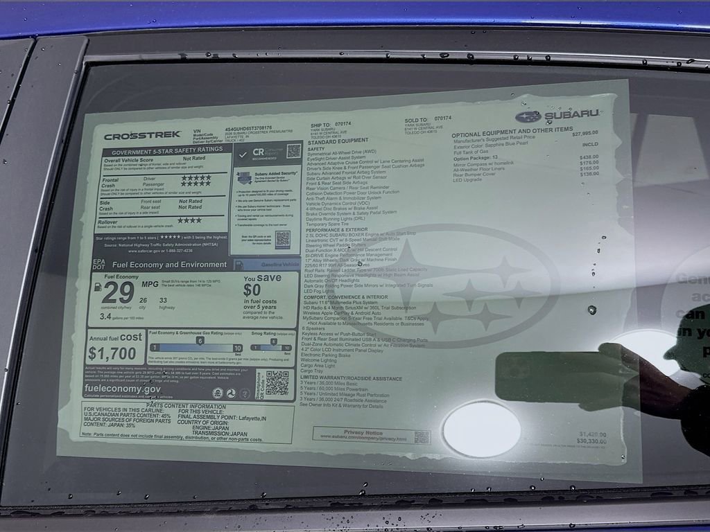 New 2026 Subaru Crosstrek 2.0i Premium image 12