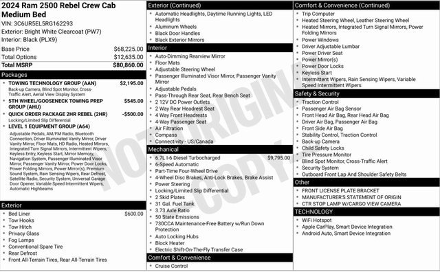 Used 2024 RAM 2500 Rebel w/ Towing Technology Group image 4