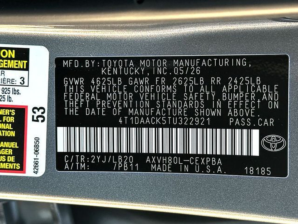 New 2026 Toyota Camry XSE FWD image 24