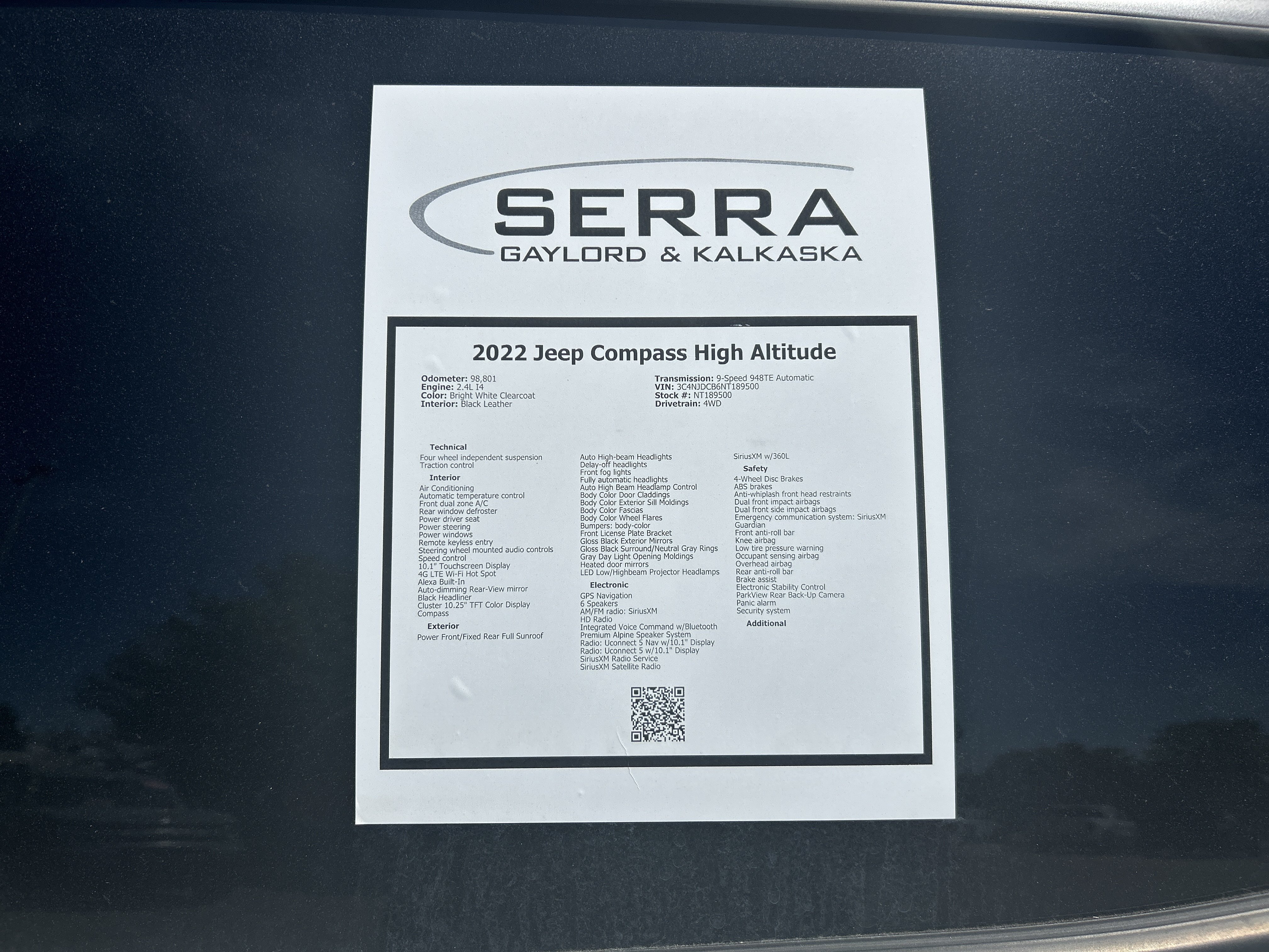 Used 2022 Jeep Compass High Altitude AWD/4WD image 29